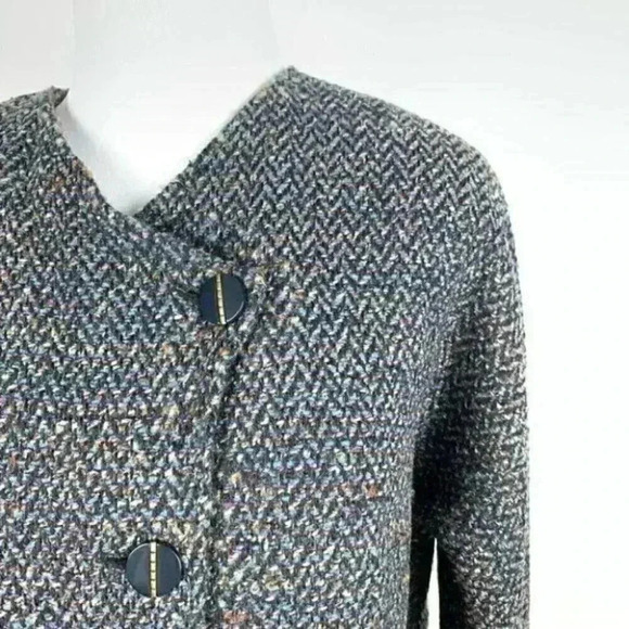 Vtg Hoang Nguyen blazer size 8 lagenlook 45% wool - Picture 3 of 10